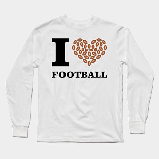 I Love American Football Long Sleeve T-Shirt